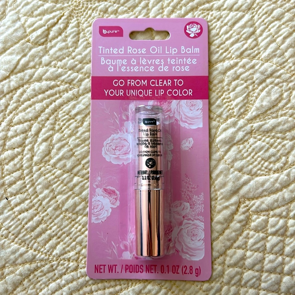 Tinted Rose Oil Lip Balm Changes to Your Unique Color